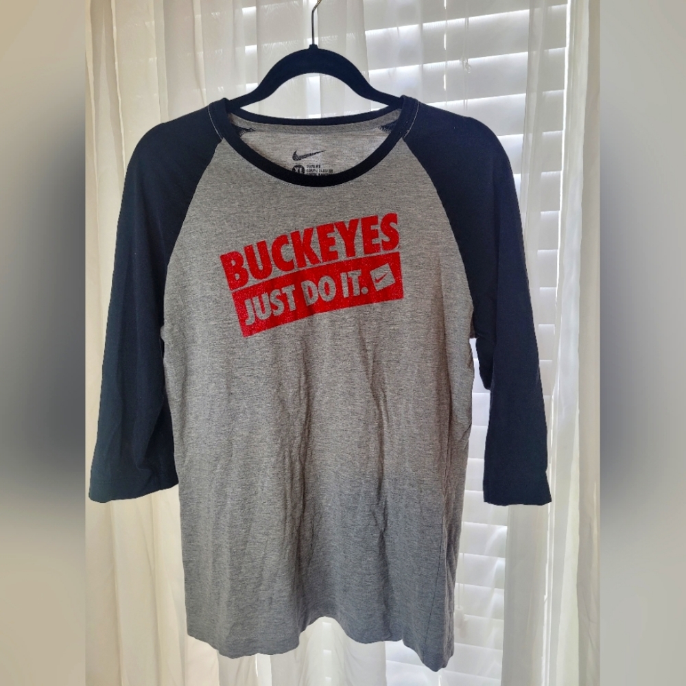 Nike ohio state 3/4 sleeve tshirt